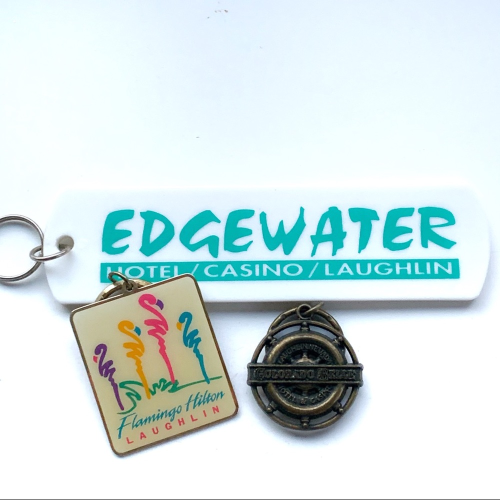 LAUGHLIN Flamingo Casino Hotel🎄Vintage Keychains